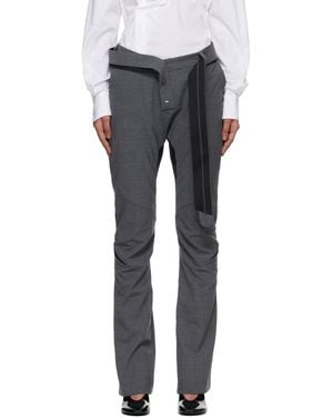 OTTOLINGER Slim Multiline Suit Trousers - Black