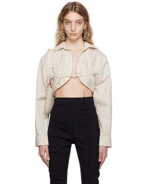 Jacquemus Le Raphiaコレクション La Chemise Machou シャツ - ブラック
