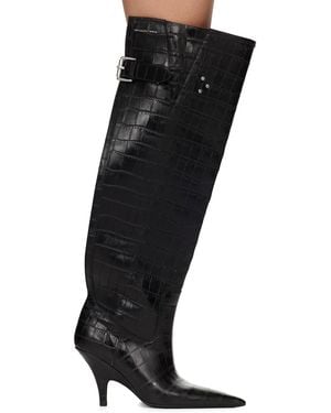 Alexander Wang Diablo Open Back Boots - Black
