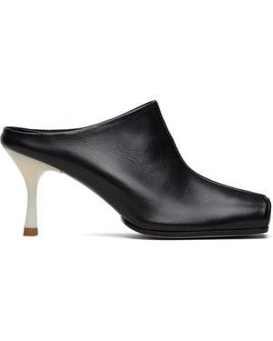 MM6 by Maison Margiela Ballerina Mule Heels - Black
