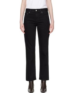 TOTEME Low Straight Jeans - Black