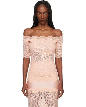 Rabanne Off The Shoulder Lace Top - Multicolour