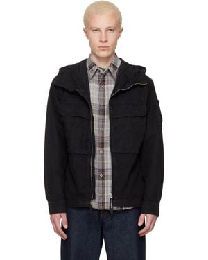 C.P. Company Micro-Reps Hooded Lens Overshirt - Black