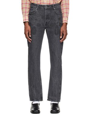 STEFAN COOKE Braided Jeans - Blue