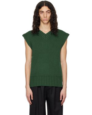ANDREADAMO Layered Back Vest - Green