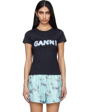 Ganni Baby Fit T-Shirt - Black