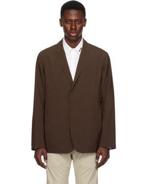 Veilance Convex Wool Blazer - Brown