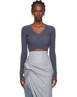 Vivienne Westwood Bea Cropped Jumper - Black