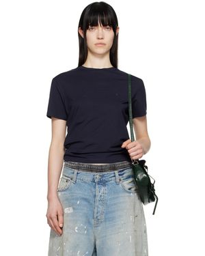 Acne Studios ネイビー レギュラーフィット Tシャツ - ブルー