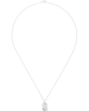 Bleue Burnham Collier À Pendentif Rose - Blanc