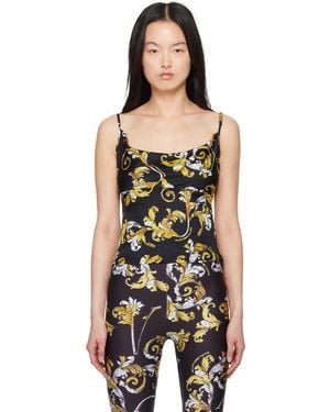 Versace Jeans Couture Balck & Outline Barocco Camisole - Black