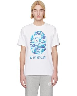 A Bathing Ape Abc Camo 'By Bathing Ape' T-Shirt - Blue