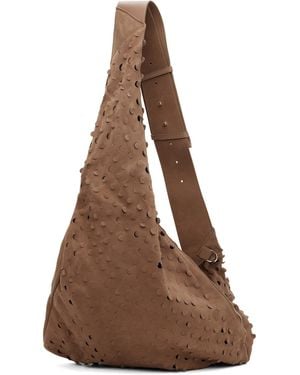 Kiko Kostadinov Taupe Fiore Twisted Bag - Brown