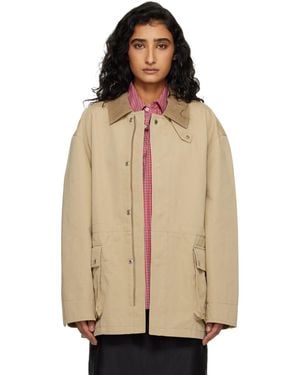 DUNST Cotton Chore Jacket - Natural