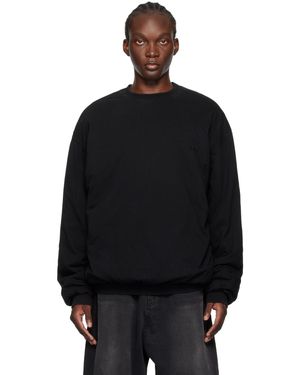 we11done Padded Sweatshirt - Black