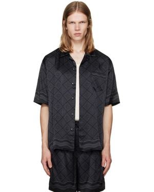 CASABLANCA Cuban Collar/Shirt - Black