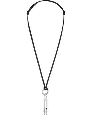 Lemaire Acme Edition Whistle Leather Necklace - Black