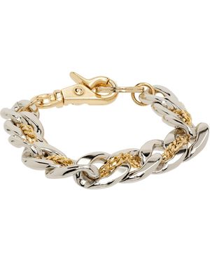 Sacai Thick Chain Anklet - Metallic