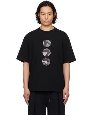 Feng Chen Wang ブラック Yu Zu Xie Patch Tシャツ