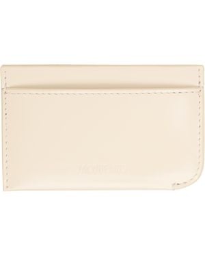 Jacquemus Off- 'Le Porte Curvo' Card Holder - Black