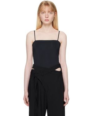 Jade Cropper Open Back Bodysuit - Black