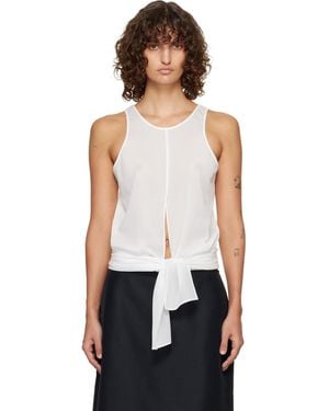 LE17SEPTEMBRE Self-Tie Sleeveless Tank Top - Black