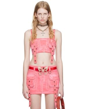 Blumarine Ssense Exclusive Pink Tank Top