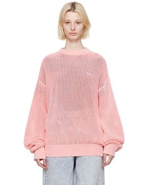 MSGM オーバーダイ セーター - ピンク