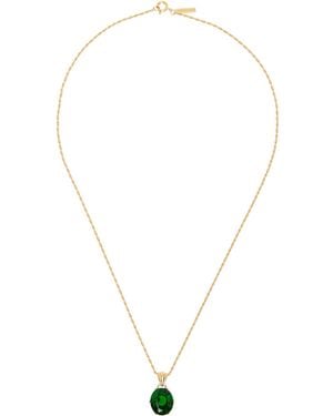 Ernest W. Baker Oval Stone Necklace - Metallic