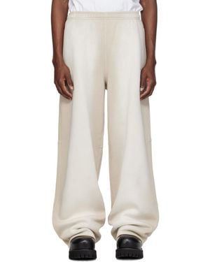Alexander Wang Allover Hotfix Mid-Rise Sweatpants - White