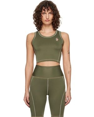 Moncler Khaki Polartec Sport Top - Green