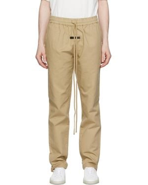 Fear Of God Twill Trousers - Natural