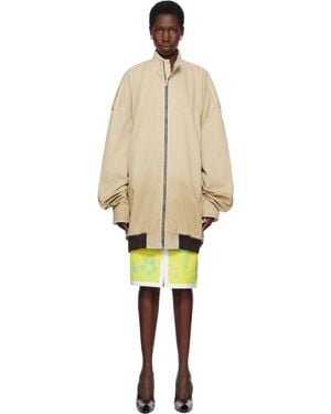 JULIE KEGELS Xl Bomber Jacket - Natural