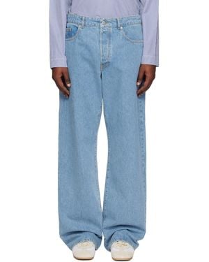 Dries Van Noten Straight Leg Jeans - Blue