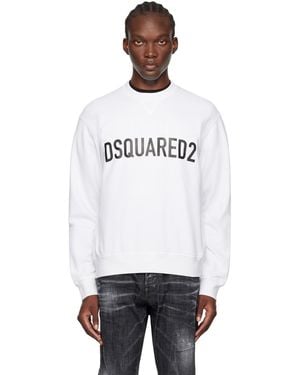 DSquared² Dsqua2 ホワイト Cool Fit スウェットシャツ - ブラック