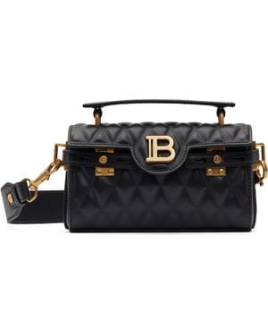Balmain ブラック B-Buzz 19-Grid パデッド バッグ
