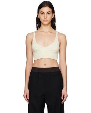 Halfboy Off- V-neck Tank Top - Black