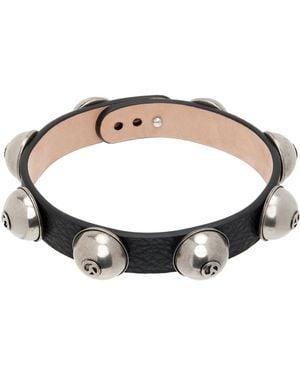 Acne Studios Black Leather Stud Choker