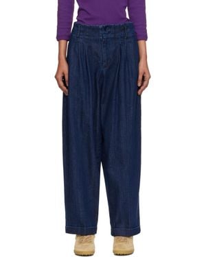 YMC Earth Keaton Denim Pants - Blue