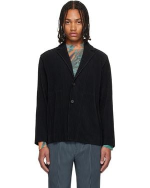 Homme Plissé Issey Miyake Basics Blazer - Black