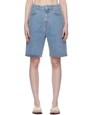 Loulou de Saison Blue Isu Denim Shorts