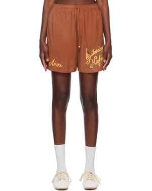 Amiri オレンジ Saturday Night ショートパンツ