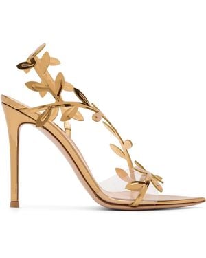 Gianvito Rossi Flavia Heeled Sandals - Metallic