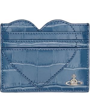 Vivienne Westwood Heart Card Holder - Blue