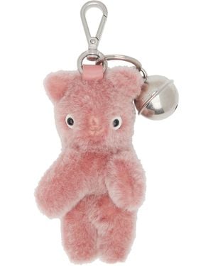 Acne Studios Teddy Bear Keychain - Pink