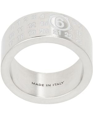 MM6 by Maison Martin Margiela Numeric Ring - White