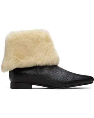 TOTEME Downtown Shearling Boots - Black