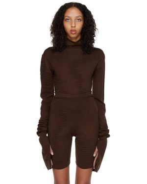 SELASI Ssense Exclusive Kbn Knitwear Edition Bodysuit - Brown