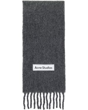 Acne Studios Wool Fringe Scarf - Black