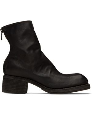 Guidi ブラウン 9086 ブーツ - ブラック